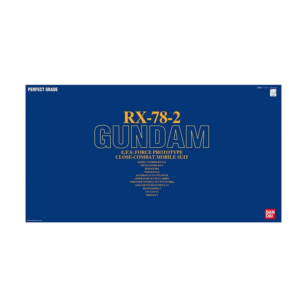 Bandai PG Mobile Suit Gundam Perfect Grade Rx782 Model Kit Figure