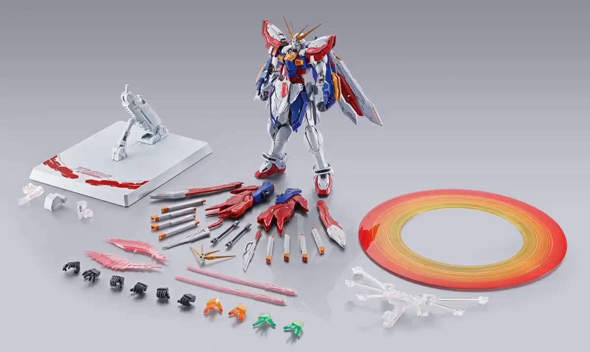 Tamashii Nations Metal Build God Gundam & God Gundam II 180mm Die-Cast Figures