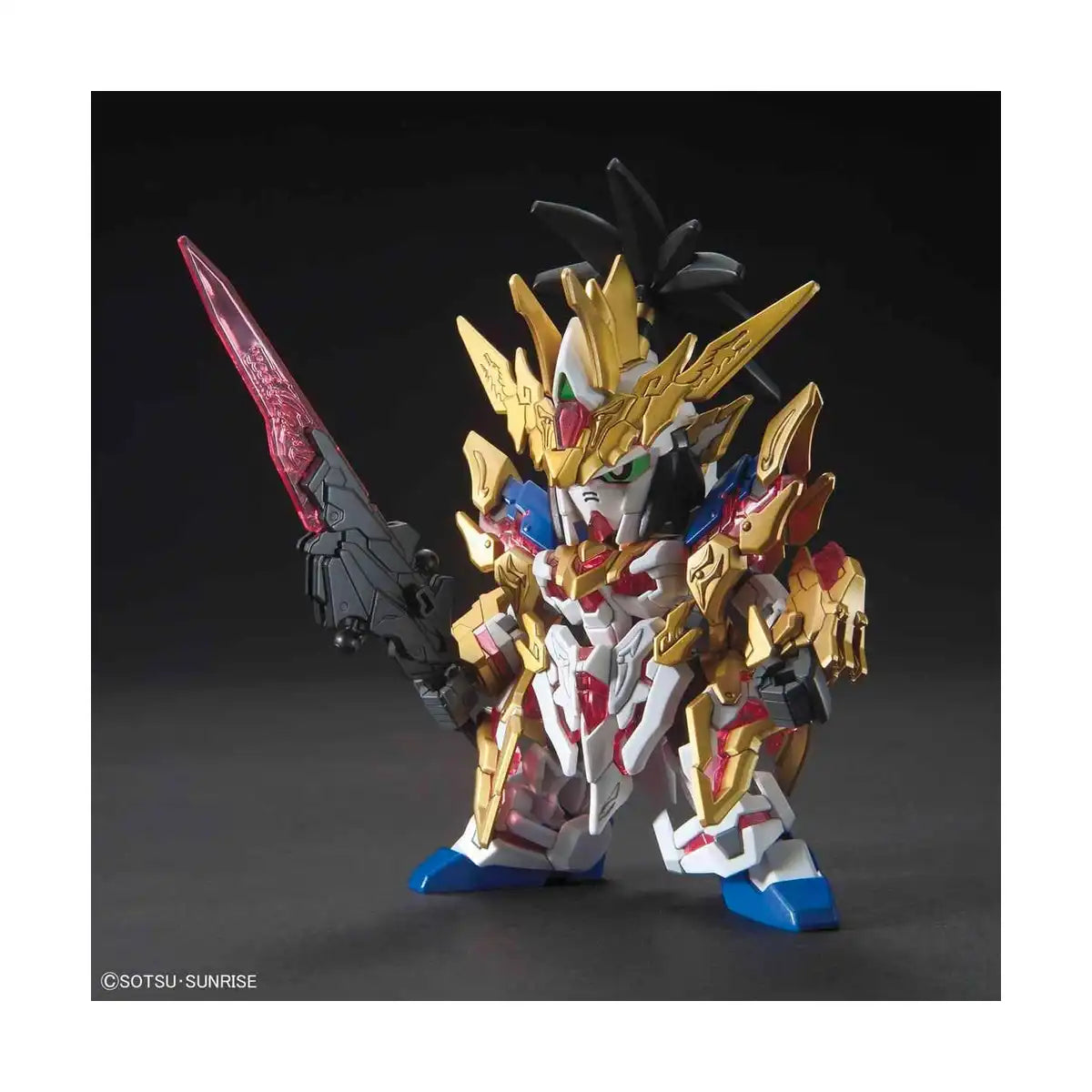 Bandai SD Gundam Sangoku Souketsuden Super Deformed Liu Bei Unicorn Model Kit Figure