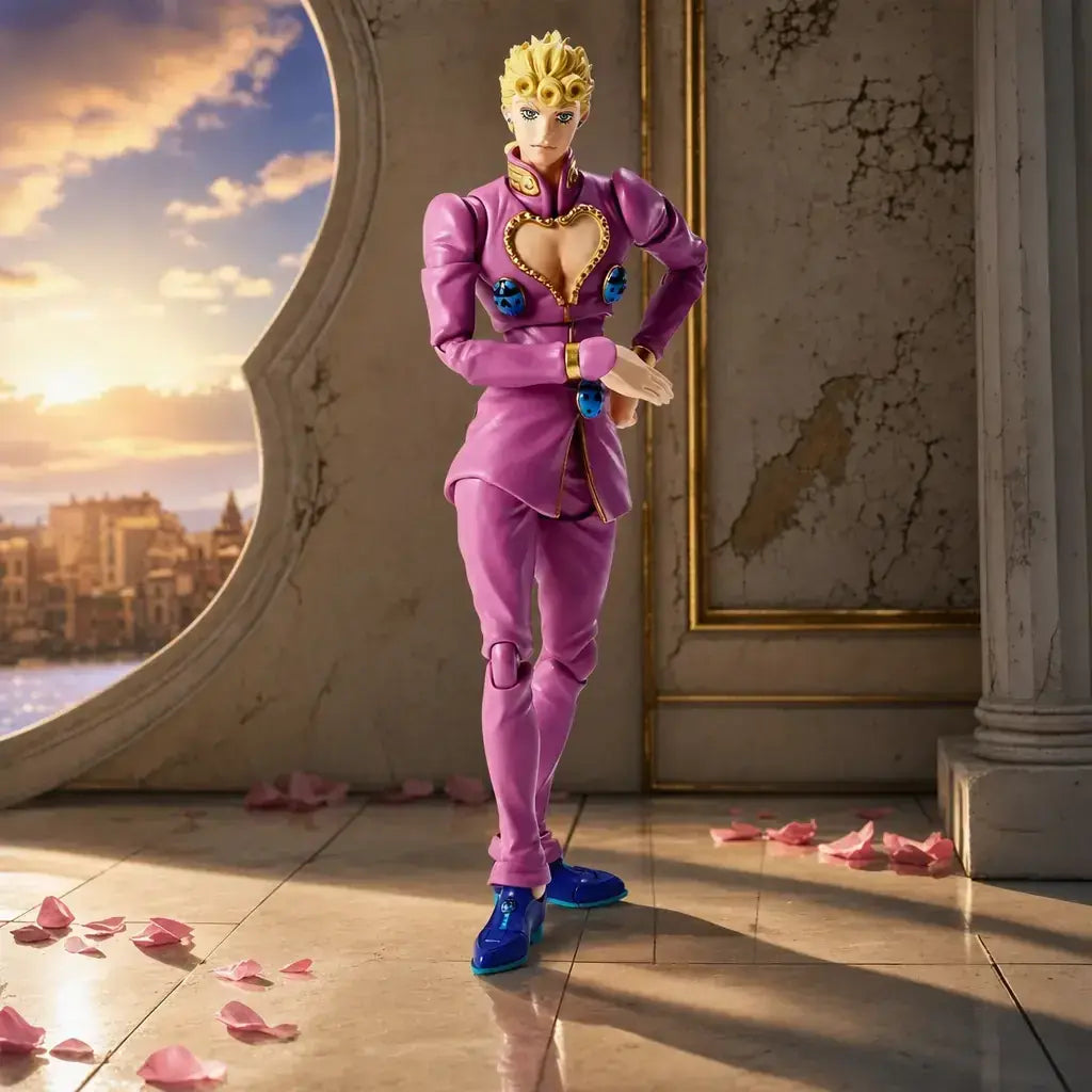 Tamashii Nations Jojo Giorno Giovanna 6.1in PVC Figure for Display