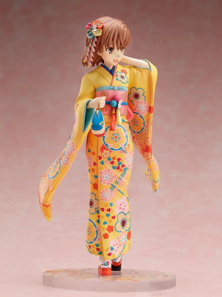Furyu To Aru Kagaku No Railgun T Misaka Mikoto Furisode 1/7 Scale Pvc Pre-Painted Complete Figure Amu-Fnx259