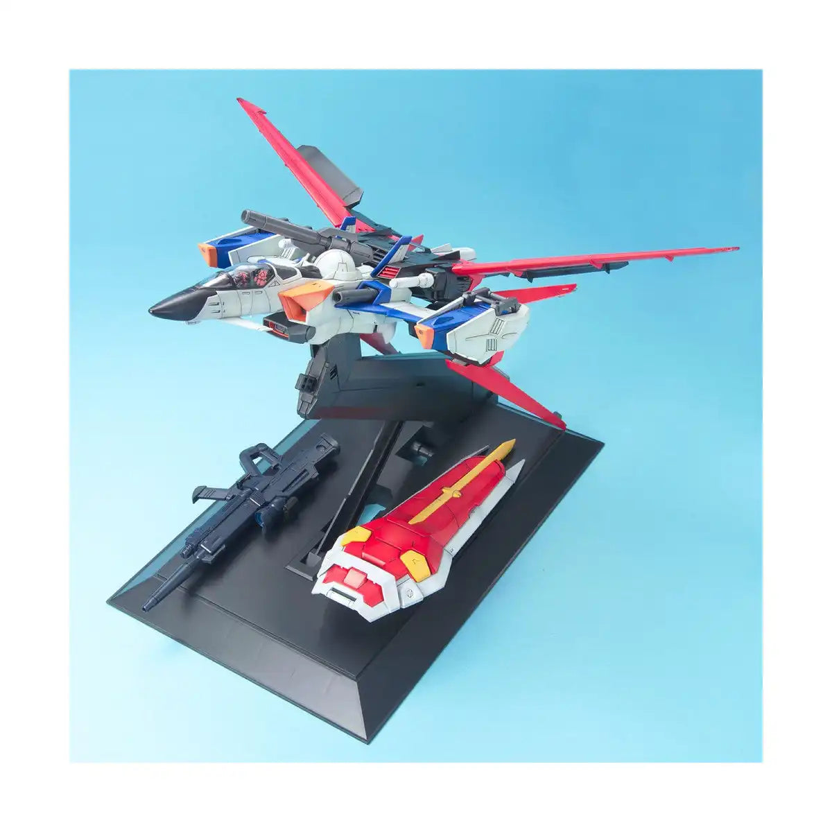 Bandai PG Mobile Suit Gundam Seed Perfect Grade Sky Grasper + Aile Striker Model Kit Figure