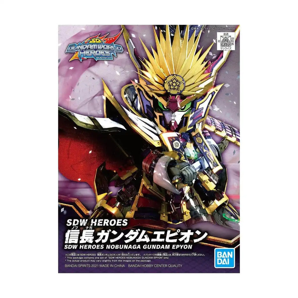 Bandai SD Gundam World Heroes Super Deformed Nobunaga Epyon Model Kit Figure