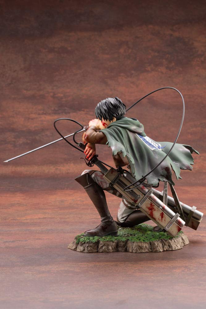 KOTOBUKIYA - Artfx J Levi Ackerman Fortitude Ver. 1/7 Figure - Attack On Titan