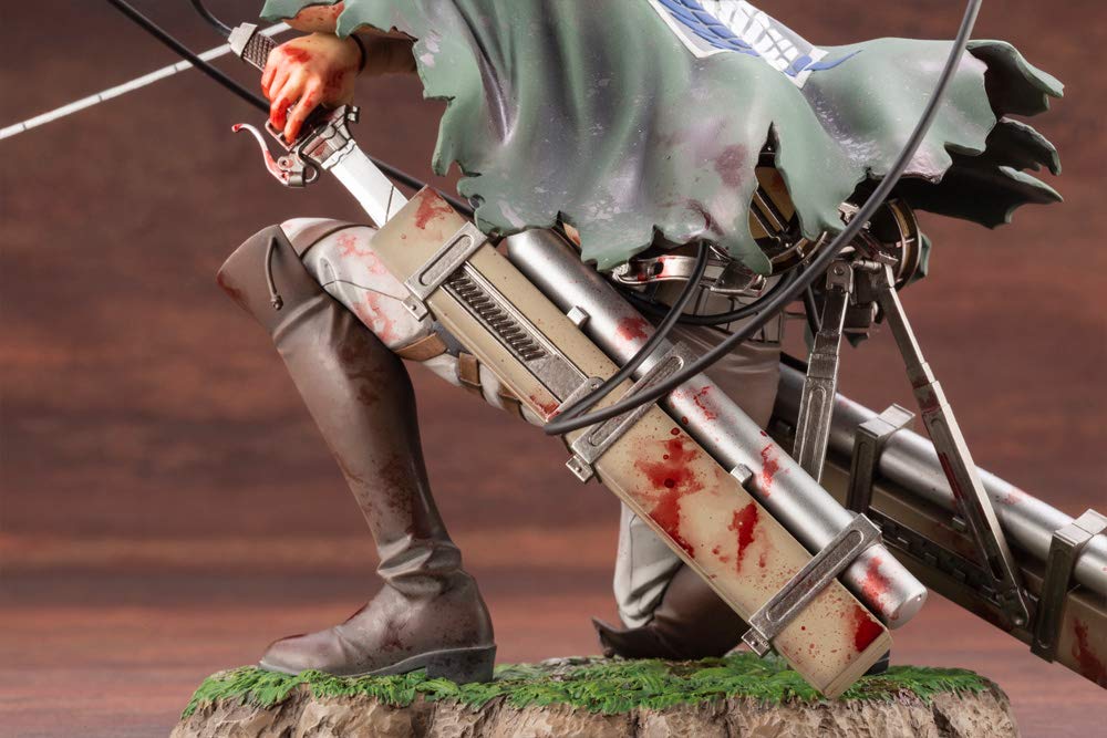 KOTOBUKIYA - Artfx J Levi Ackerman Fortitude Ver. 1/7 Figure - Attack On Titan