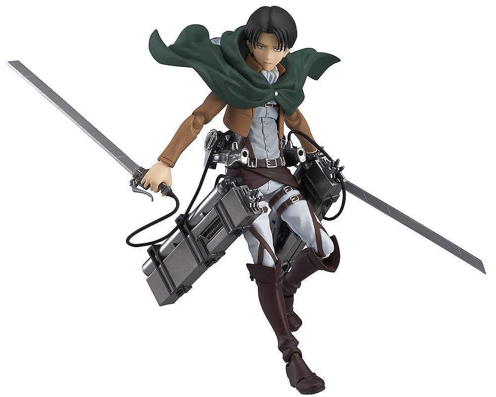 Max Factory Figma Attack On Titan Levi 200304 Non-scale Abs & Pvc Pre-painted Movable Figure