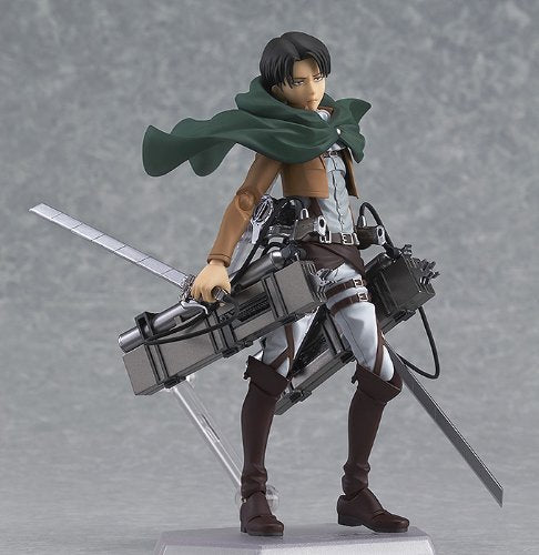 Max Factory Figma Attack On Titan Levi 200304 Non-scale Abs & Pvc Pre-painted Movable Figure