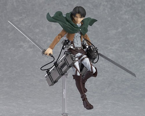 Max Factory Figma Attack On Titan Levi 200304 Non-scale Abs & Pvc Pre-painted Movable Figure