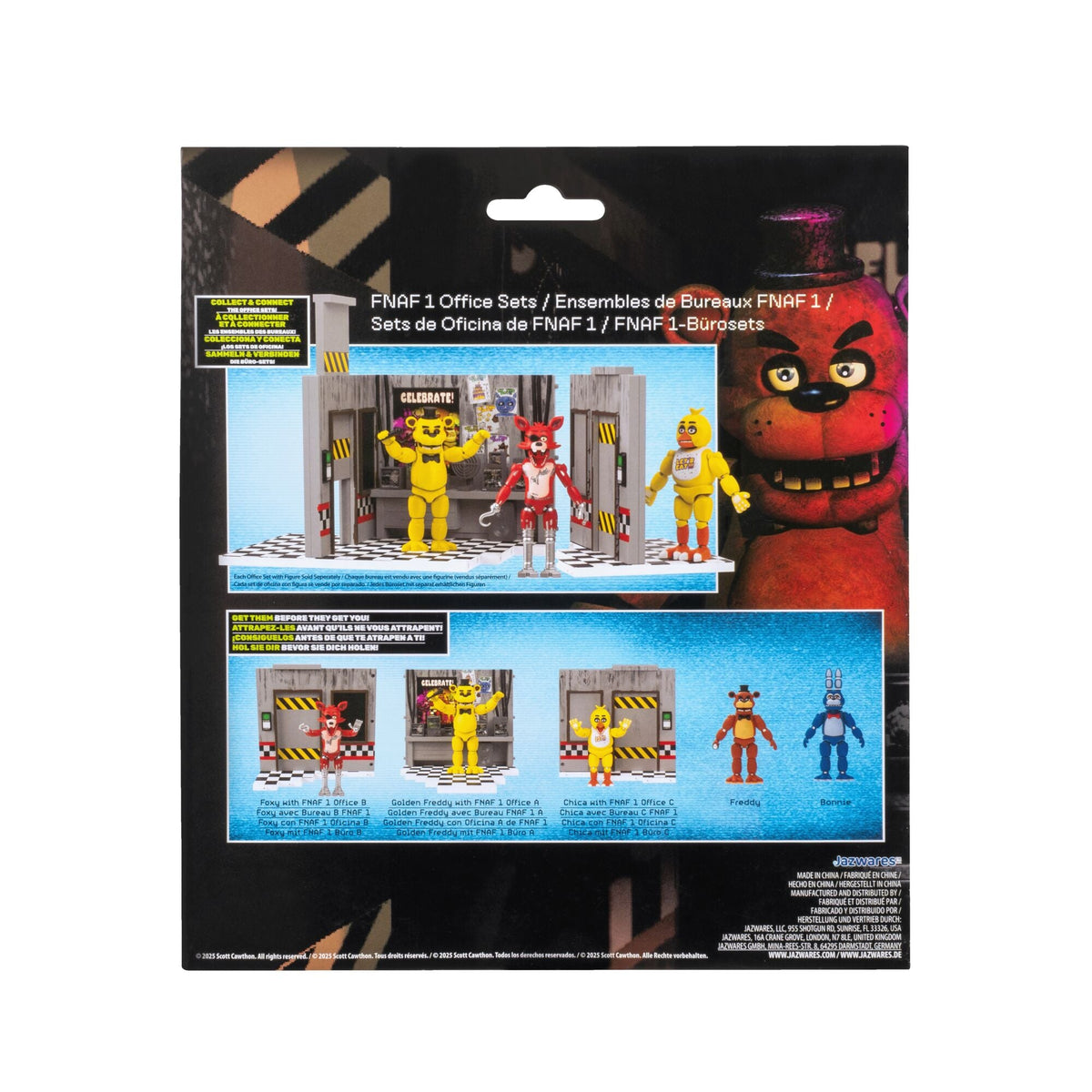 Five Nights at Freddy’s Classic Foxy Office Set - 5-Inch Articulated Figure