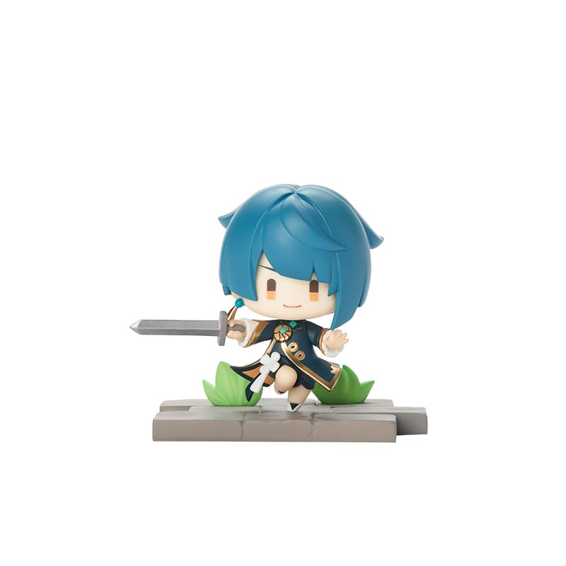 Mihoyo Genshin Impact  Heroes Of The Battlefield  Ritsuki Hen Pvc Abs Collection Figures Box With 6
