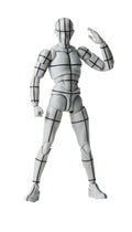 Tamashii Nations S.H.Figuarts Body-Kun Sports Wireframe Gray 150mm PVC Figure