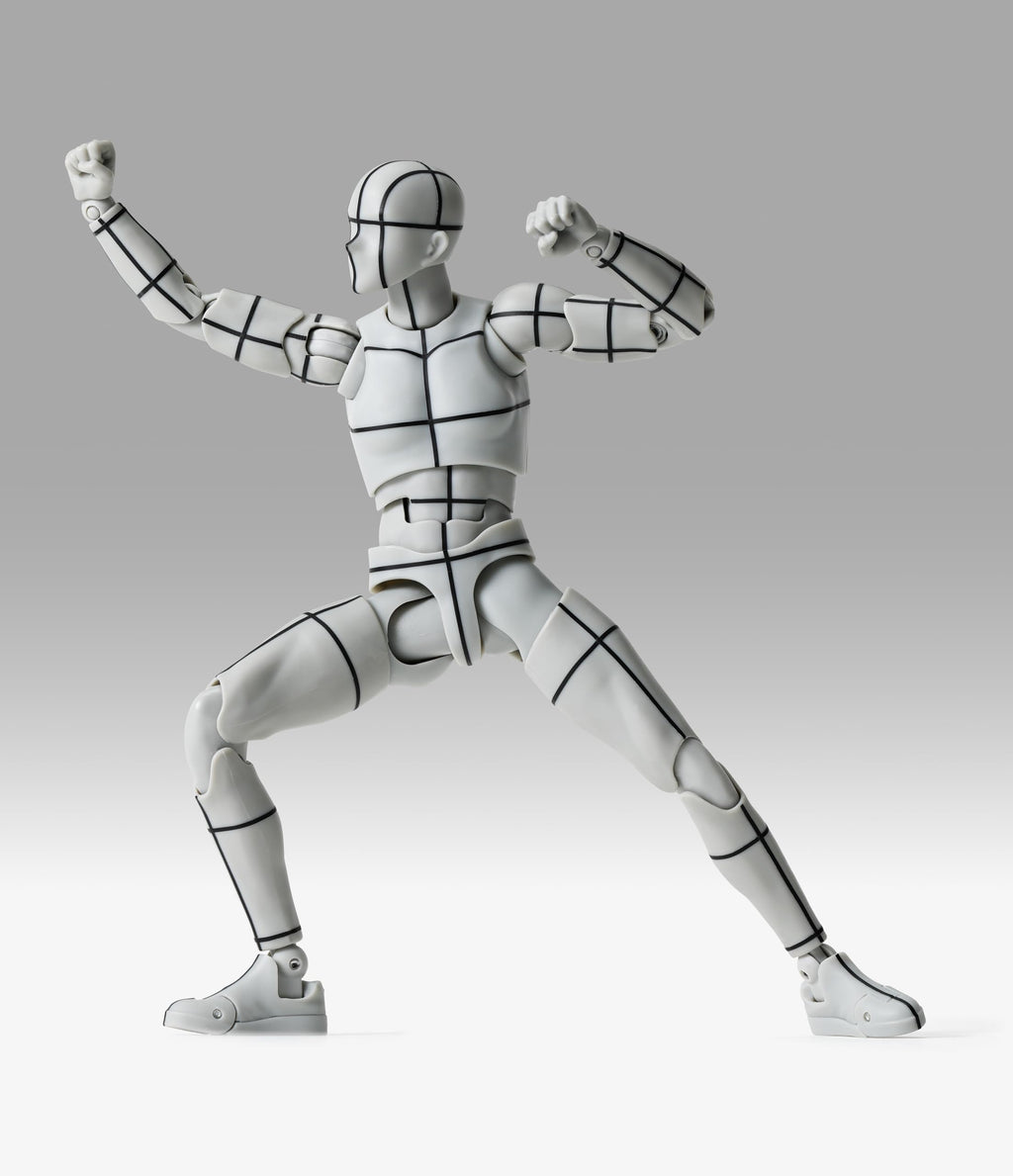 Tamashii Nations S.H.Figuarts Body-Kun Sports Wireframe Gray 150mm PVC Figure