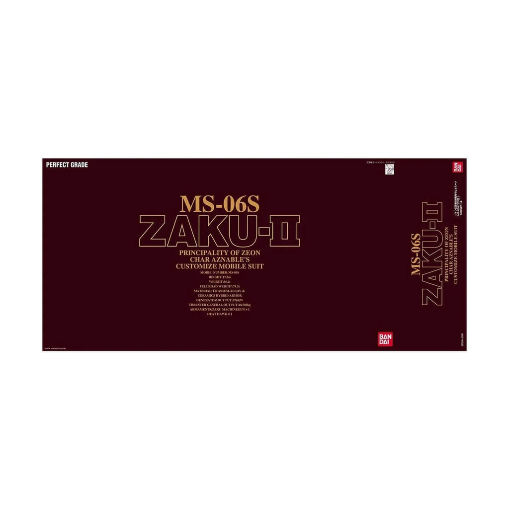 Bandai PG Mobile Suit Gundam Perfect Grade Char'S Zaku Ii Model Kit Figure
