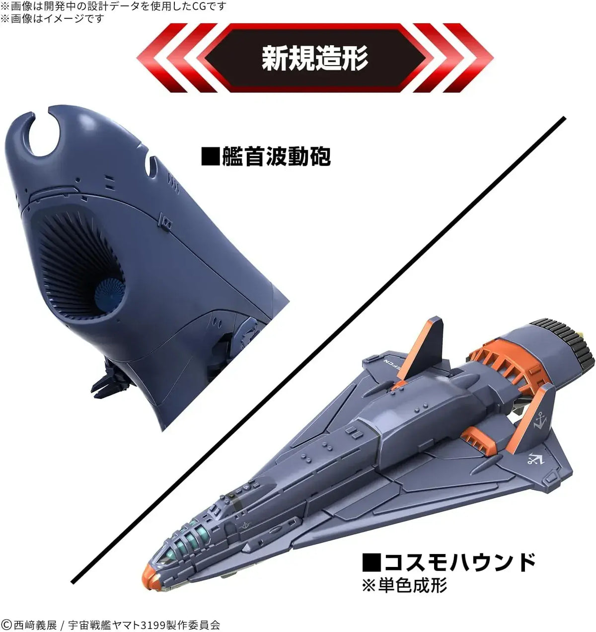 Bandai Spirits 1/1000 Space Battleship Yamato 3199 Deluxe Model Kit