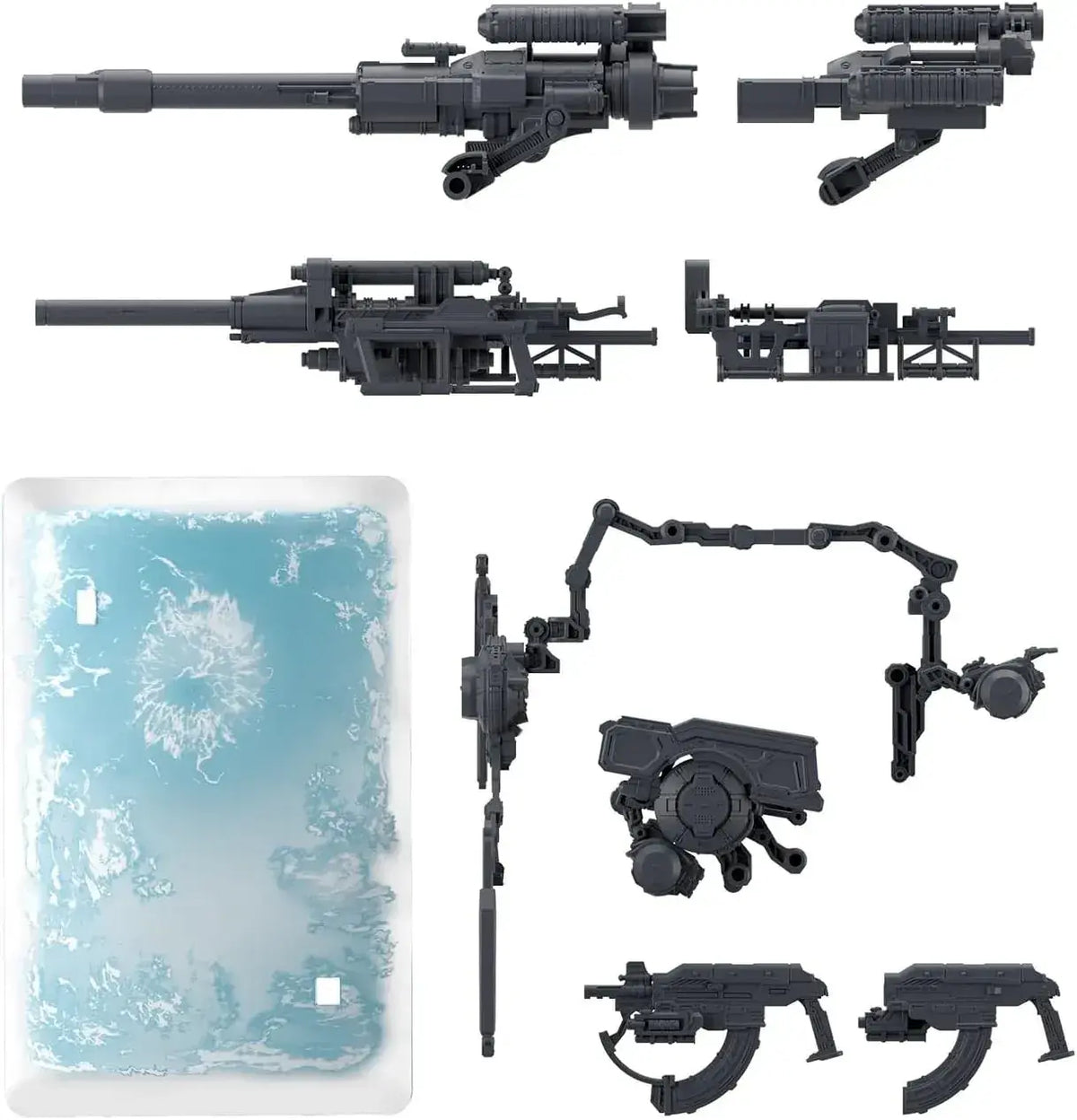 Bandai Spirits Armored Core VI Weapon Set 08 Model Kit Display