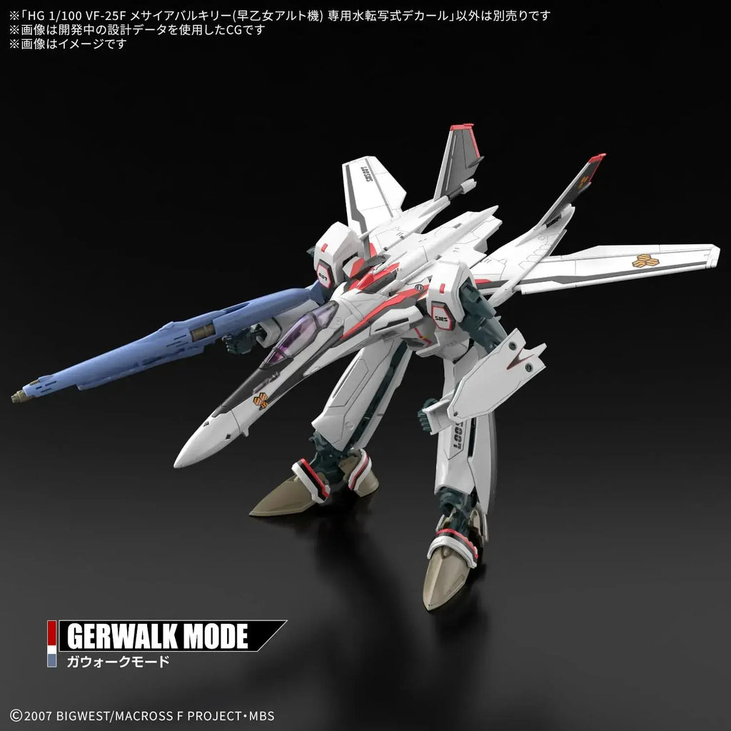 Bandai Spirits 1/100 HG VF-25F Messiah Valkyrie Alto  Water Transfer Decal