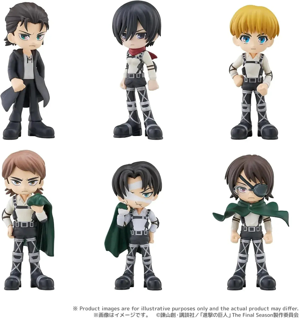 Bushiroad PalVerse Attack on Titan Final Season 6-Figure Set