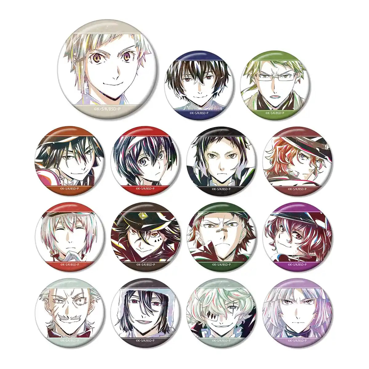 White Weapon Bungo Stray Dogs Ani-Art Vol.3 Tin Badge Set Japan Official