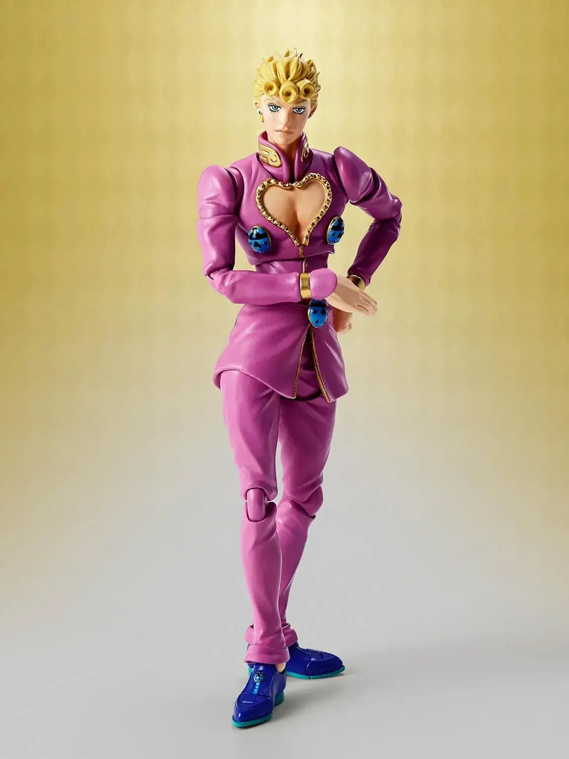 Tamashii Nations Jojo Giorno Giovanna 6.1in PVC Figure for Display