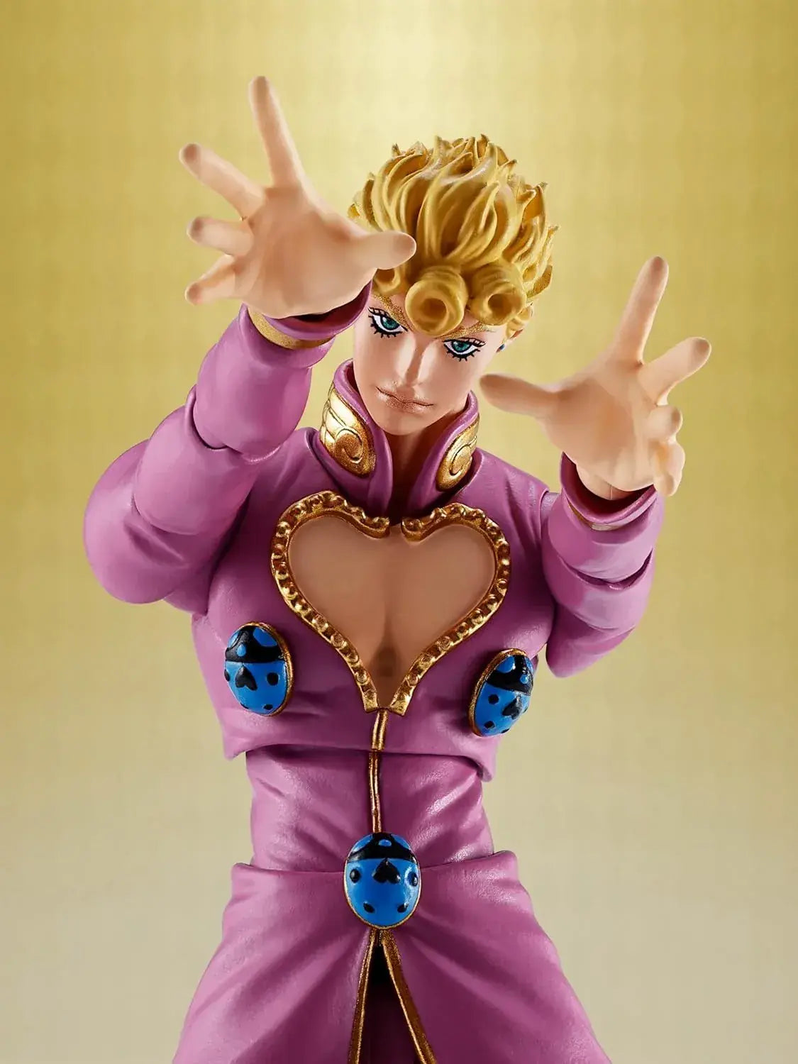 Tamashii Nations Jojo Giorno Giovanna 6.1in PVC Figure for Display