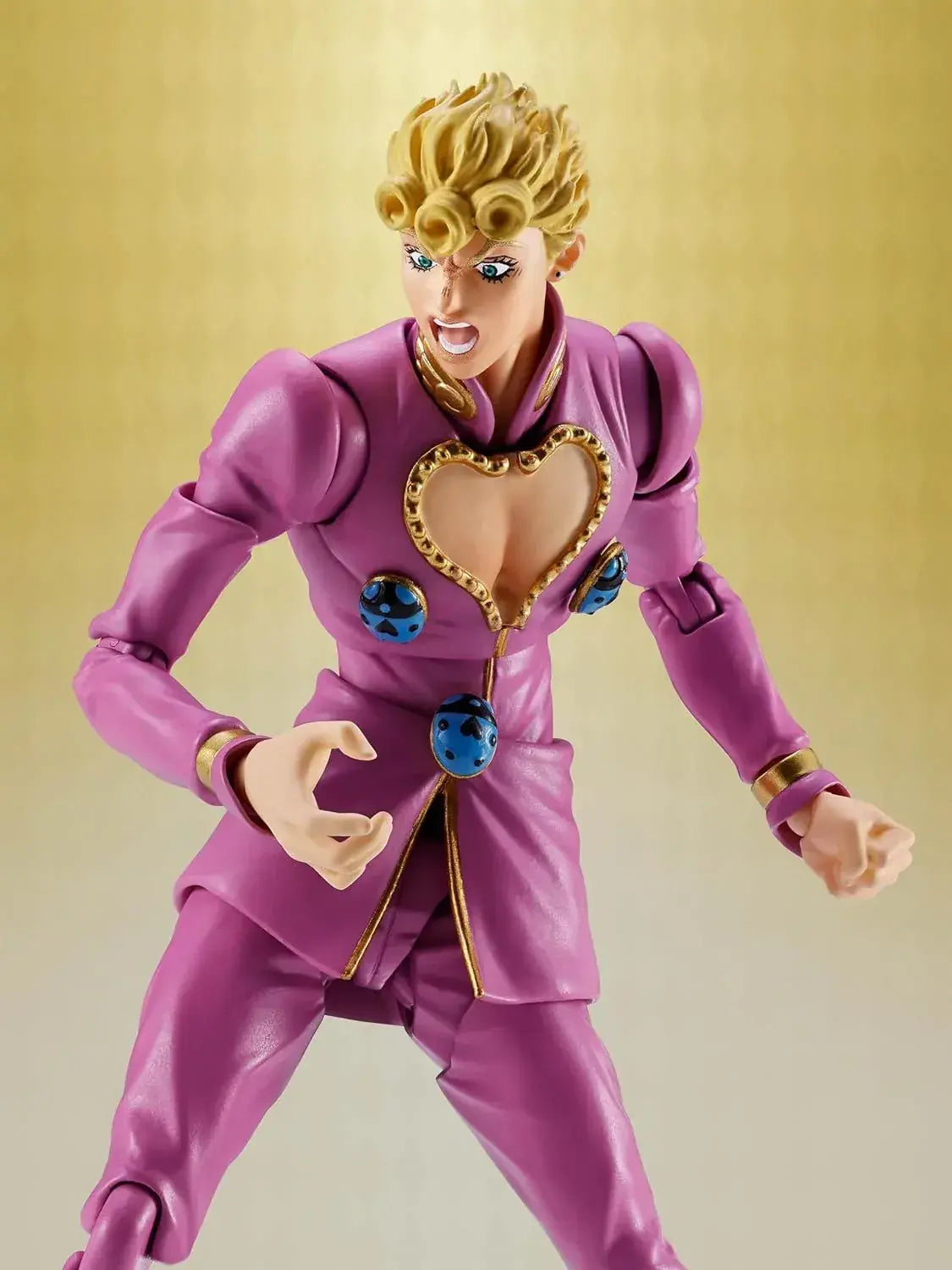 Tamashii Nations Jojo Giorno Giovanna 6.1in PVC Figure for Display