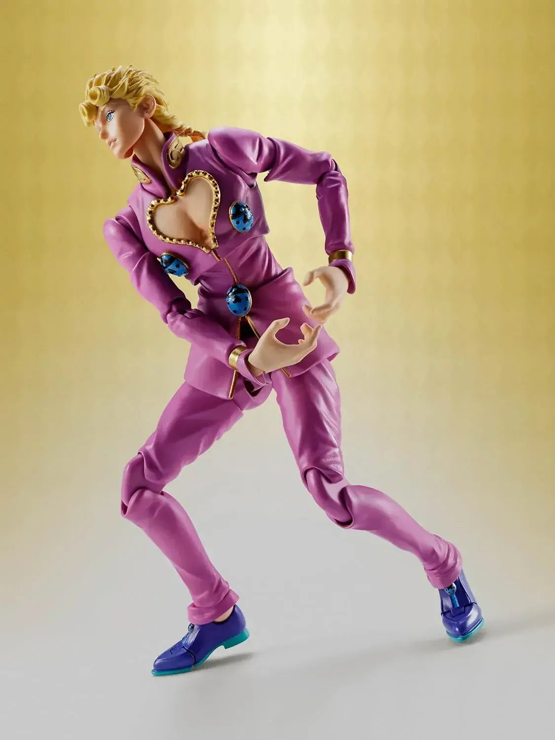 Tamashii Nations Jojo Giorno Giovanna 6.1in PVC Figure for Display