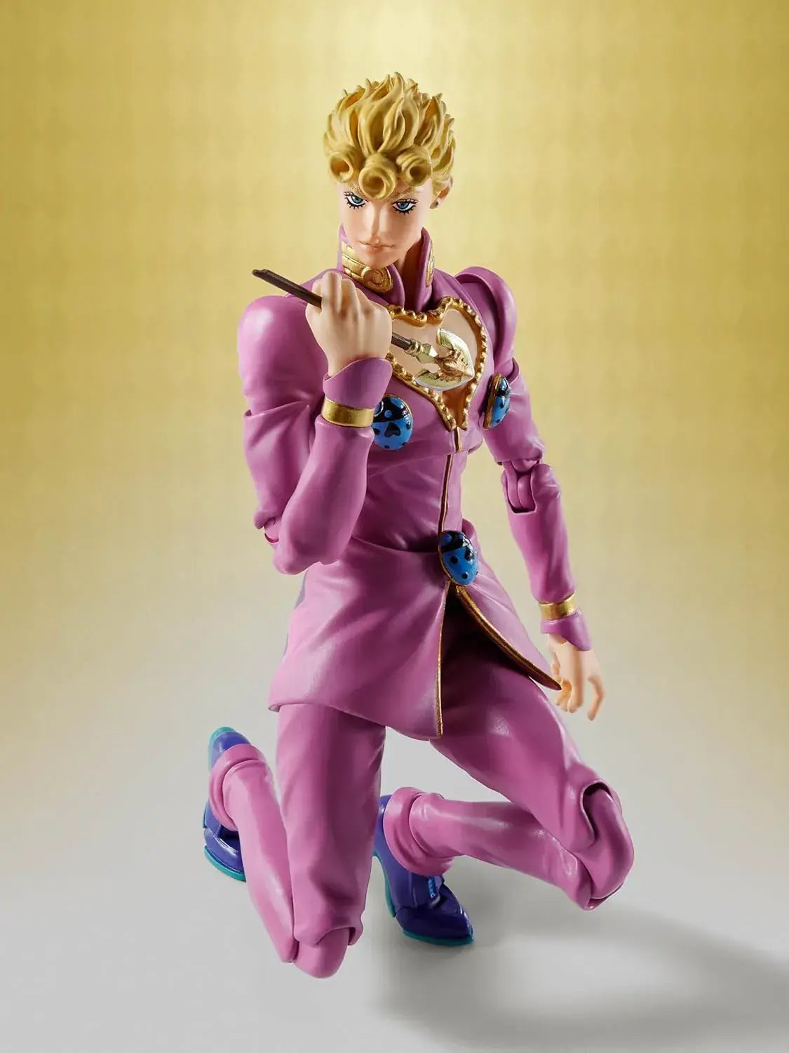 Tamashii Nations Jojo Giorno Giovanna 6.1in PVC Figure for Display