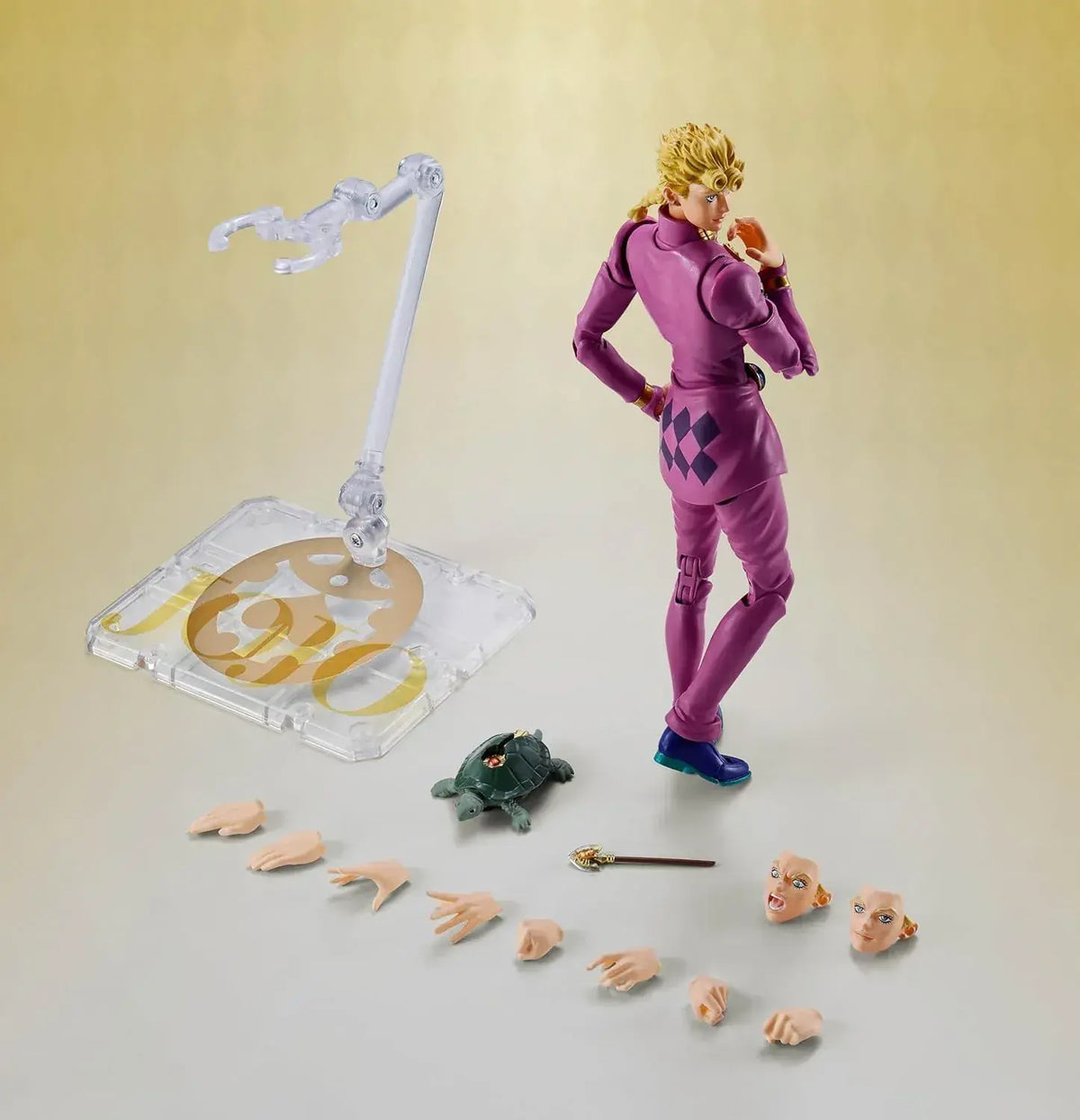 Tamashii Nations Jojo Giorno Giovanna 6.1in PVC Figure for Display