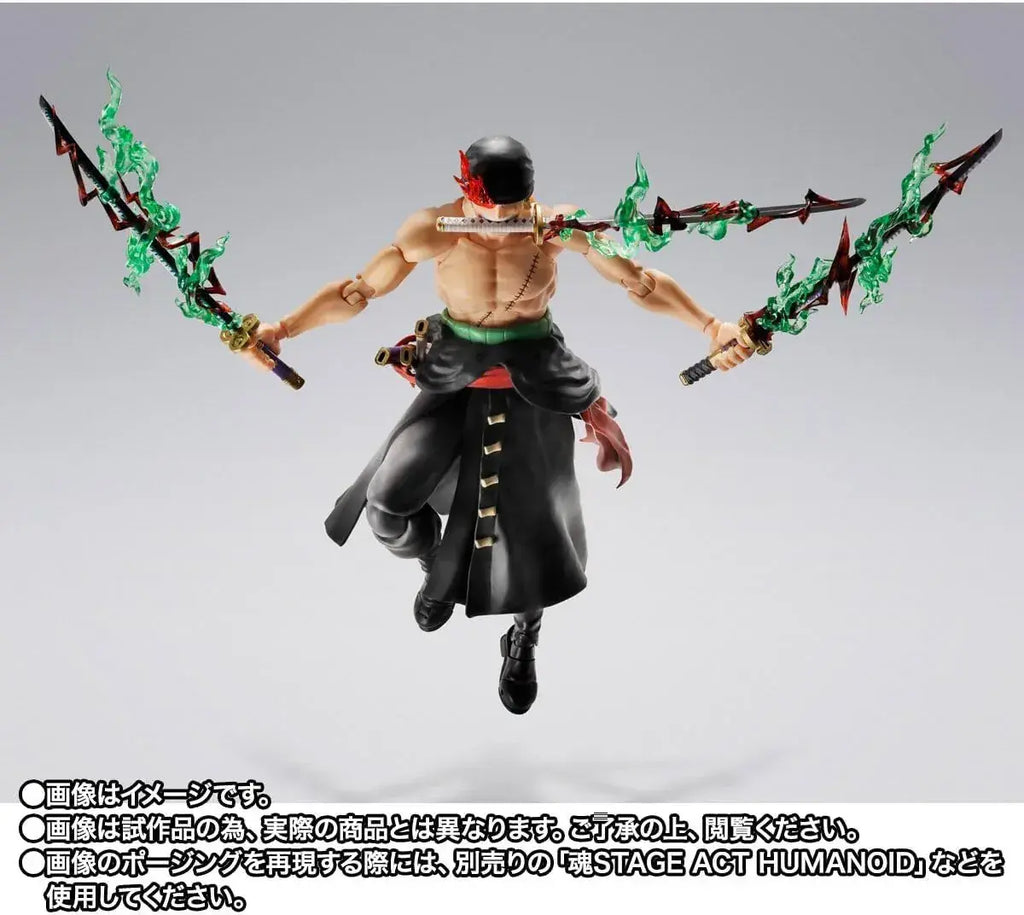 Tamashii Nations One Piece Zoro King of Hell Figure 5.9in