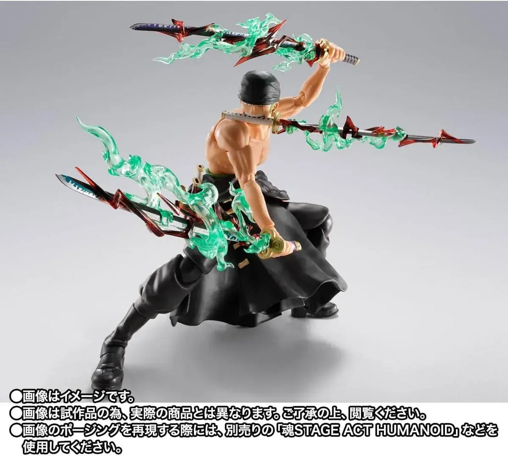 Tamashii Nations One Piece Zoro King of Hell Figure 5.9in